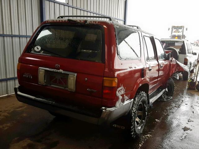 JT3VN39W5P0105325 - 1993 TOYOTA 4RUNNER VN RED photo 4