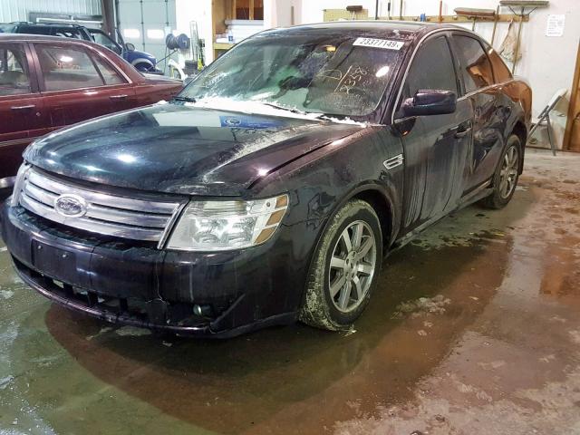 1FAHP24W98G152358 - 2008 FORD TAURUS SEL BLACK photo 2