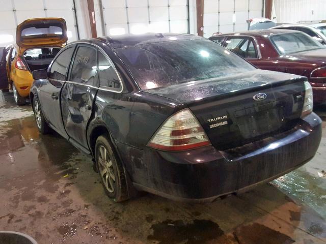 1FAHP24W98G152358 - 2008 FORD TAURUS SEL BLACK photo 3