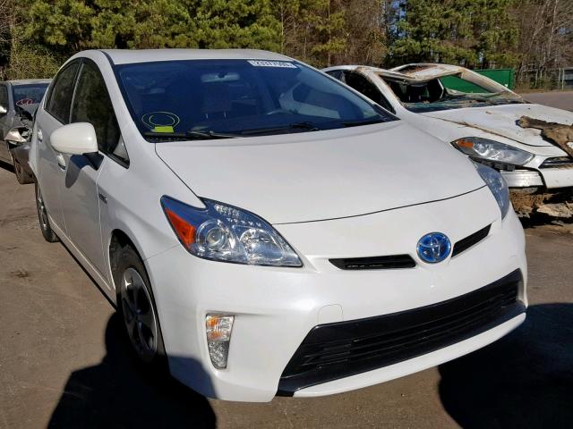 JTDKN3DU7E0377215 - 2014 TOYOTA PRIUS WHITE photo 1