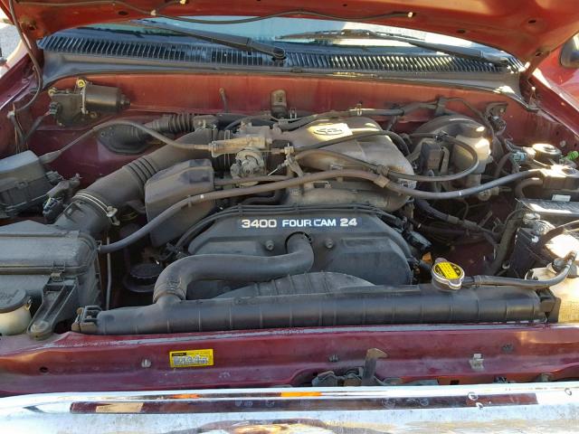 5TEGN92N61Z753868 - 2001 TOYOTA TACOMA DOU BURGUNDY photo 7