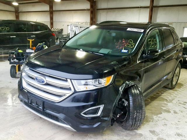 2FMPK3J84JBB58514 - 2018 FORD EDGE SEL BLACK photo 2