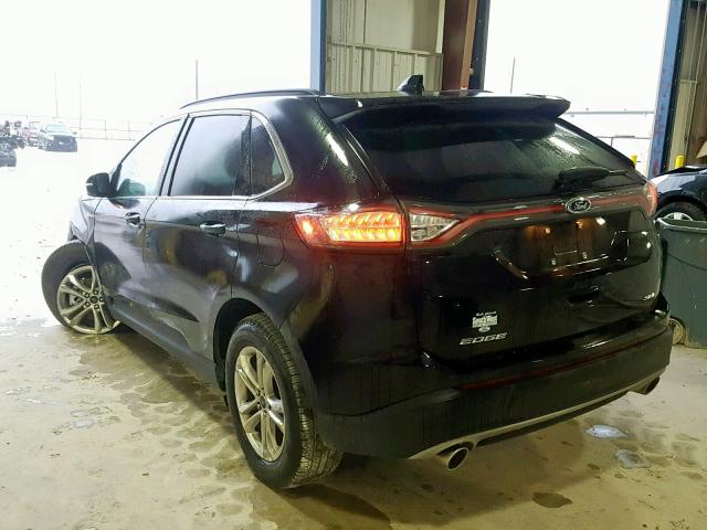 2FMPK3J84JBB58514 - 2018 FORD EDGE SEL BLACK photo 3