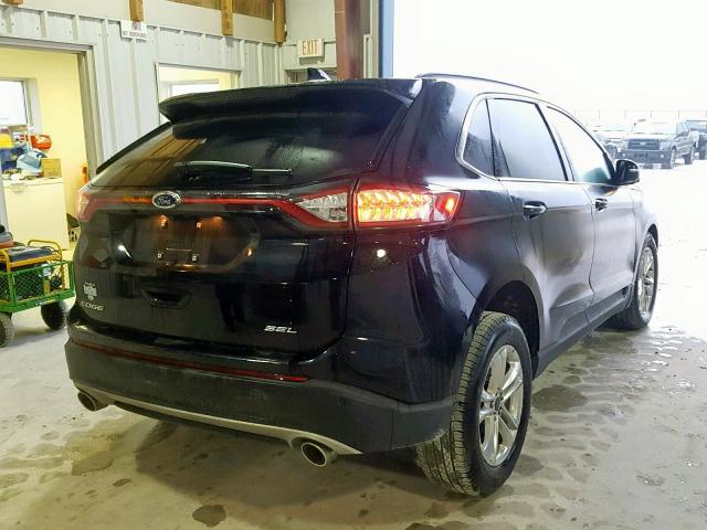 2FMPK3J84JBB58514 - 2018 FORD EDGE SEL BLACK photo 4