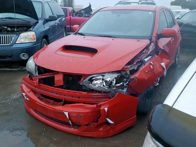 JF1GH76679G825197 - 2009 SUBARU IMPREZA WR RED photo 2