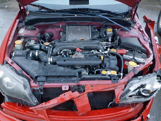 JF1GH76679G825197 - 2009 SUBARU IMPREZA WR RED photo 7