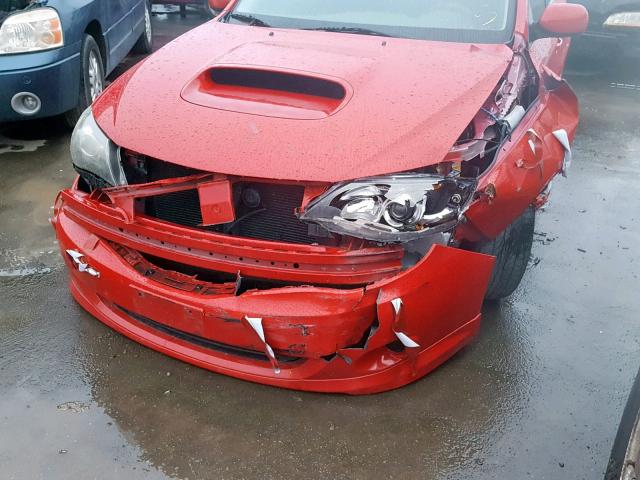 JF1GH76679G825197 - 2009 SUBARU IMPREZA WR RED photo 9