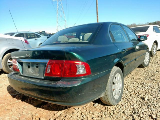 KNAGD126555379109 - 2005 KIA OPTIMA LX GREEN photo 4