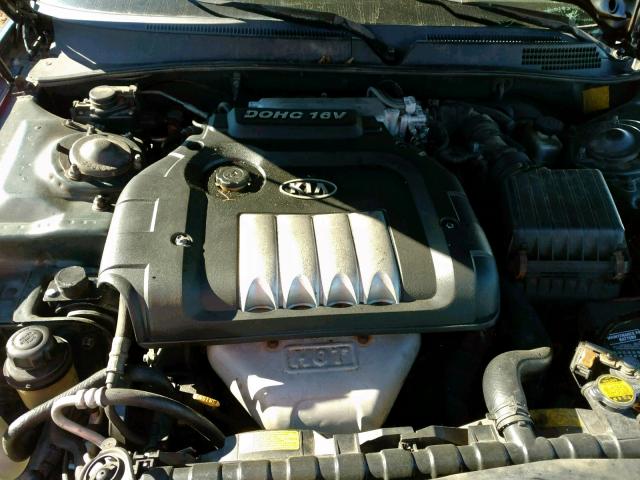 KNAGD126555379109 - 2005 KIA OPTIMA LX GREEN photo 7