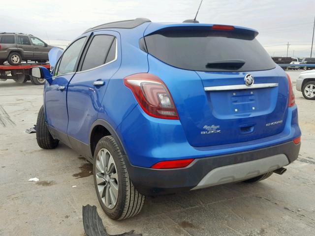 KL4CJASB6JB566369 - 2018 BUICK ENCORE PRE BLUE photo 3