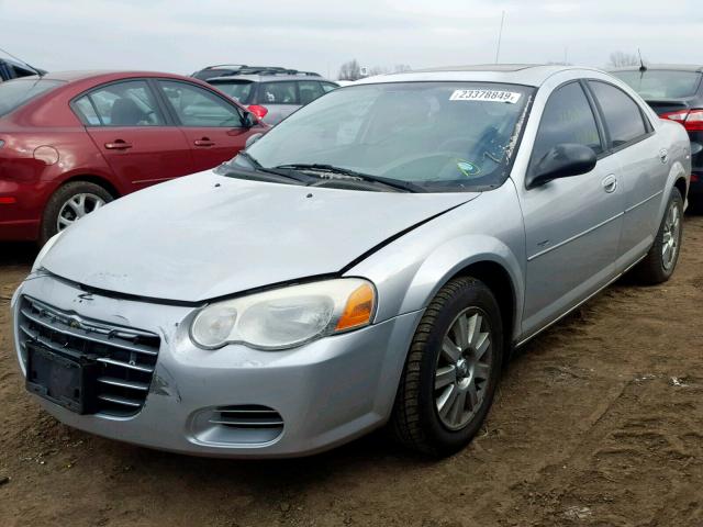 1C3EL56R94N238782 - 2004 CHRYSLER SEBRING LX SILVER photo 2