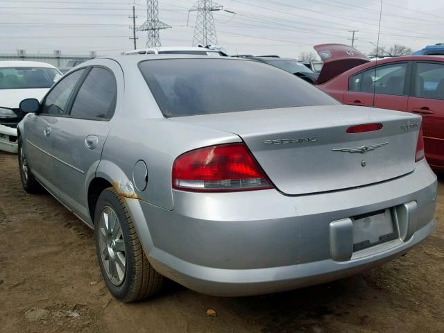 1C3EL56R94N238782 - 2004 CHRYSLER SEBRING LX SILVER photo 3