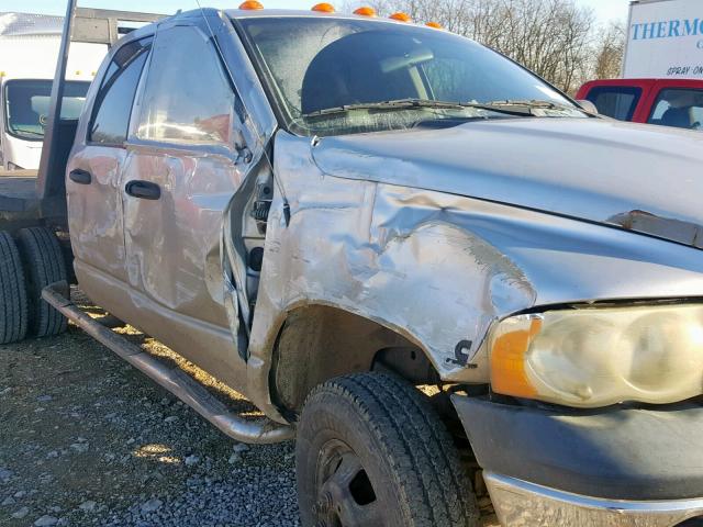 3D7MU48C13G746894 - 2003 DODGE RAM 3500 S SILVER photo 9