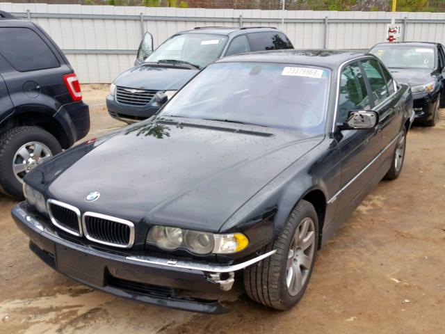 WBAGG83401DN83149 - 2001 BMW 740 I AUTO BLACK photo 2