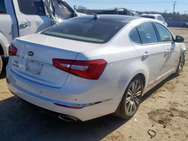 KNALN4D72F5173931 - 2015 KIA CADENZA PR WHITE photo 4