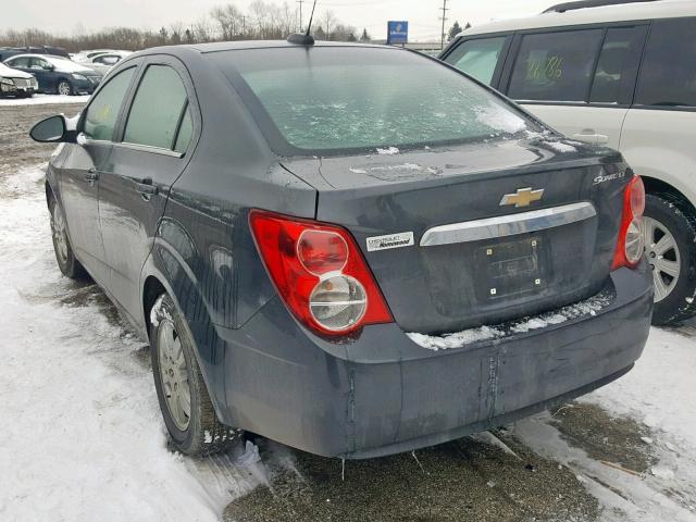 1G1JC5SH2G4116324 - 2016 CHEVROLET SONIC LT GRAY photo 3