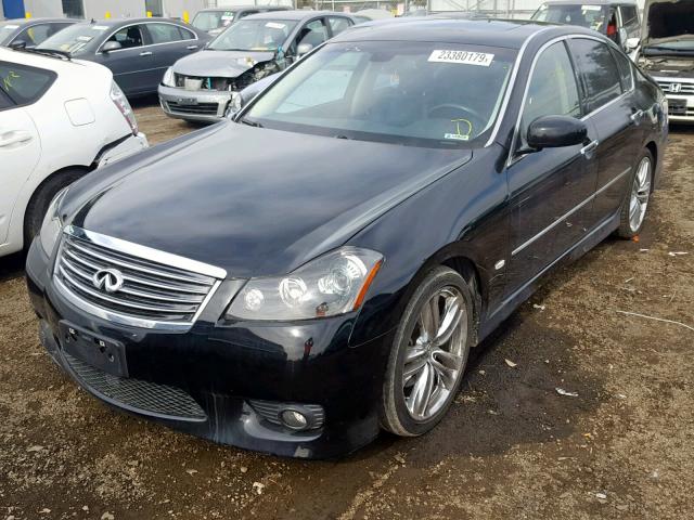 JNKBY01E48M500337 - 2008 INFINITI M45 BASE BLACK photo 2