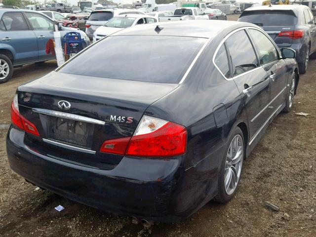 JNKBY01E48M500337 - 2008 INFINITI M45 BASE BLACK photo 4