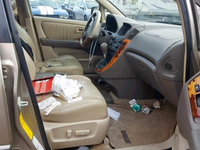 JT6HF10U0Y0119566 - 2000 LEXUS RX 300 GOLD photo 5