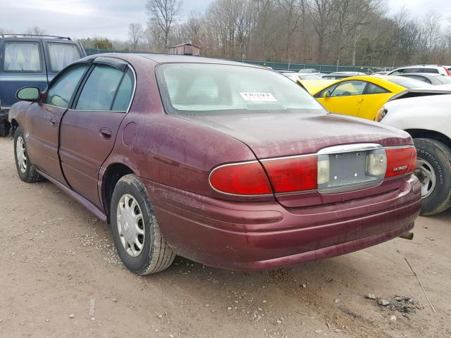 1G4HP52K744102643 - 2004 BUICK LESABRE CU MAROON photo 3