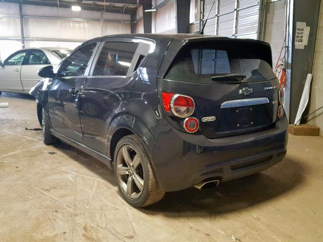 1G1JG6SB7D4218252 - 2013 CHEVROLET SONIC RS BLACK photo 3