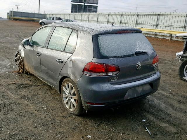 WVWDM7AJ7BW340610 - 2011 VOLKSWAGEN GOLF GRAY photo 3