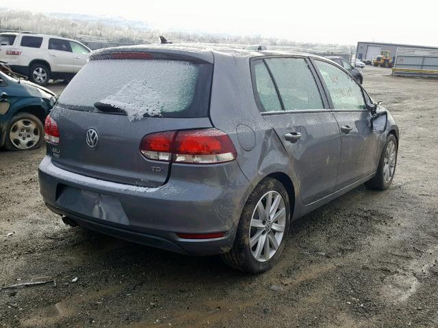 WVWDM7AJ7BW340610 - 2011 VOLKSWAGEN GOLF GRAY photo 4