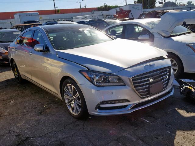 KMHGN4JE6JU239124 - 2018 GENESIS G80 BASE SILVER photo 1