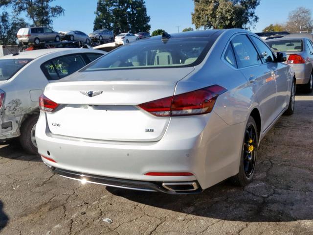 KMHGN4JE6JU239124 - 2018 GENESIS G80 BASE SILVER photo 4