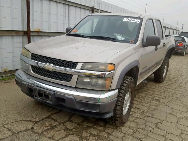 1GCDT136X48124024 - 2004 CHEVROLET COLORADO TAN photo 2