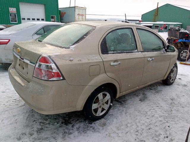 3G1TC5DG9BL134271 - 2011 CHEVROLET AVEO LT GOLD photo 4