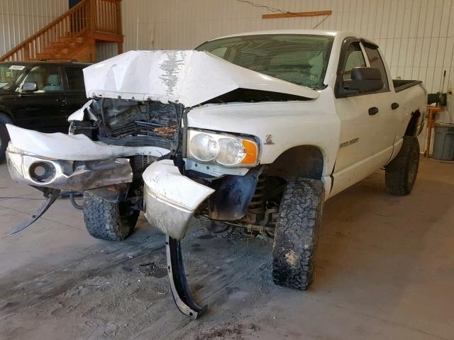 3D7KS28C15G736855 - 2005 DODGE RAM 2500 S WHITE photo 2