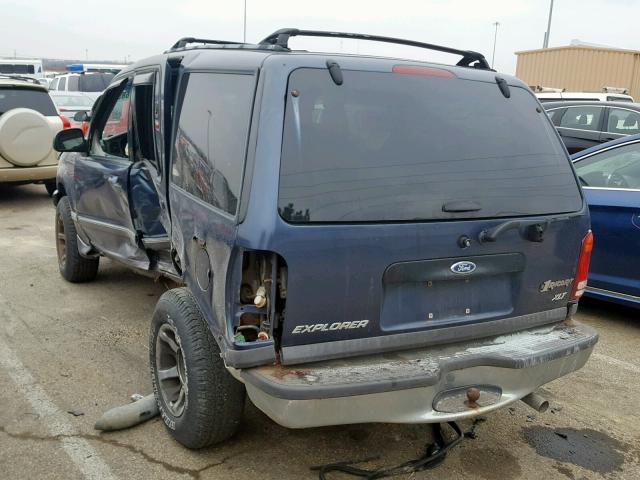 1FMZU73X0YUB80979 - 2000 FORD EXPLORER X BLUE photo 3