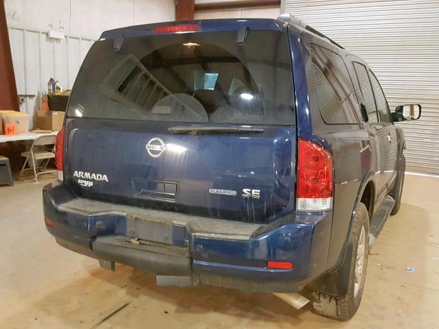 5N1BA0ND8AN623416 - 2010 NISSAN ARMADA SE BLUE photo 4