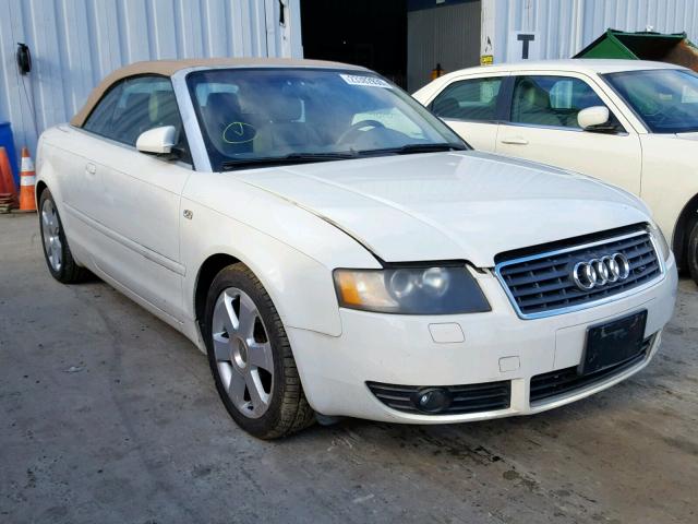 WAUAT48HX5K011898 - 2005 AUDI A4 3.0 CAB WHITE photo 1