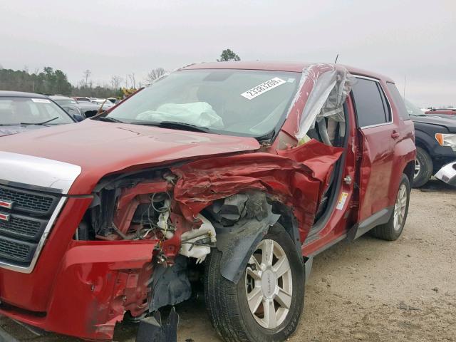 2GKALMEK4D6208431 - 2013 GMC TERRAIN SL RED photo 2