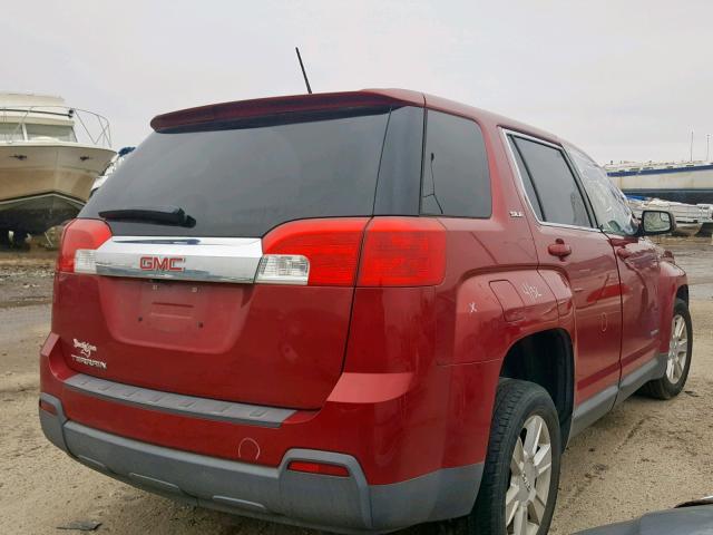 2GKALMEK4D6208431 - 2013 GMC TERRAIN SL RED photo 4