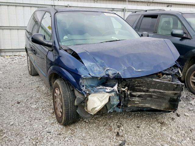 1C4GJ25312B632409 - 2002 CHRYSLER VOYAGER BLUE photo 1