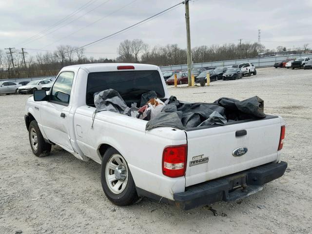 1FTYR10D58PA74597 - 2008 FORD RANGER WHITE photo 3