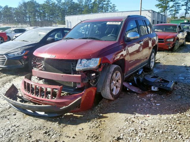 1C4NJCBA4CD526073 - 2012 JEEP COMPASS SP RED photo 2