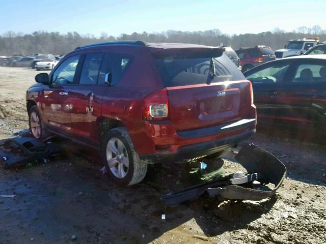 1C4NJCBA4CD526073 - 2012 JEEP COMPASS SP RED photo 3