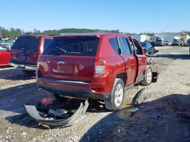 1C4NJCBA4CD526073 - 2012 JEEP COMPASS SP RED photo 4