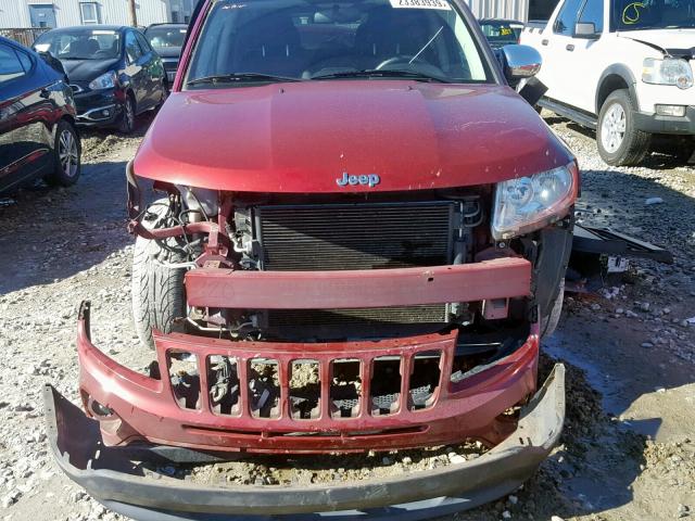1C4NJCBA4CD526073 - 2012 JEEP COMPASS SP RED photo 9