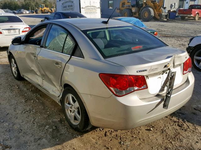 1G1PC5SB0D7300676 - 2013 CHEVROLET CRUZE LT SILVER photo 3