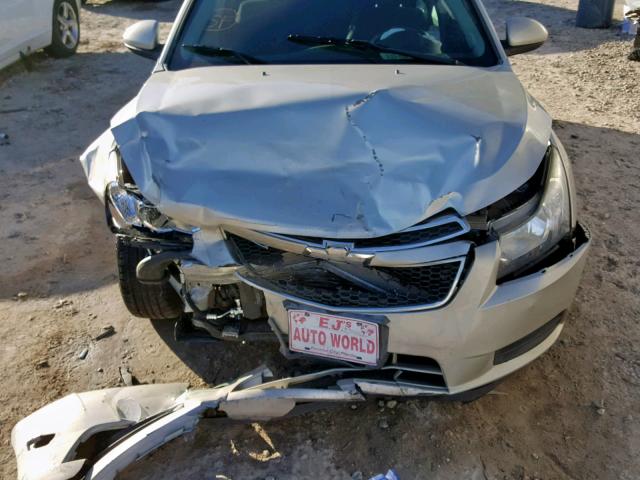 1G1PC5SB0D7300676 - 2013 CHEVROLET CRUZE LT SILVER photo 7