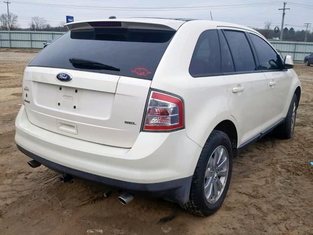 2FMDK38C18BA60581 - 2008 FORD EDGE SEL WHITE photo 4