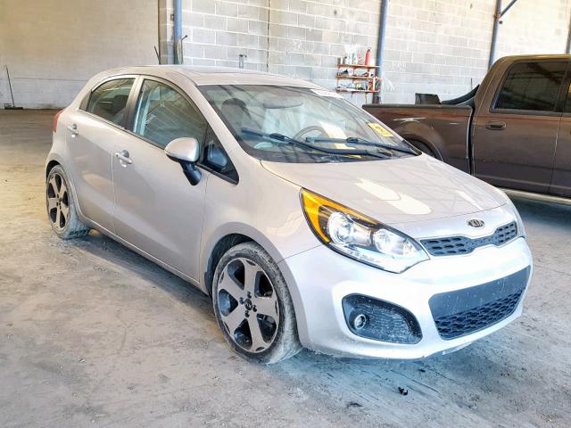 KNADN5A38C6060597 - 2012 KIA RIO EX SILVER photo 1