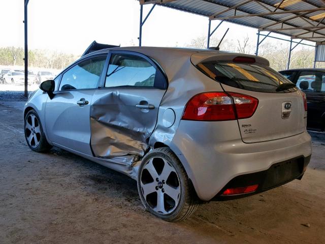 KNADN5A38C6060597 - 2012 KIA RIO EX SILVER photo 3