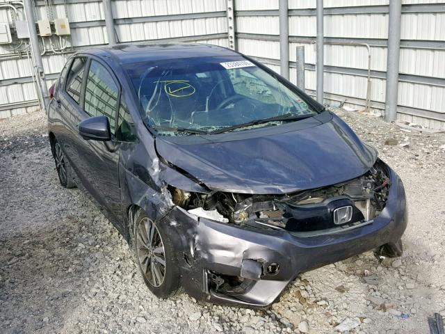 3HGGK5H82FM758722 - 2015 HONDA FIT EX GRAY photo 1