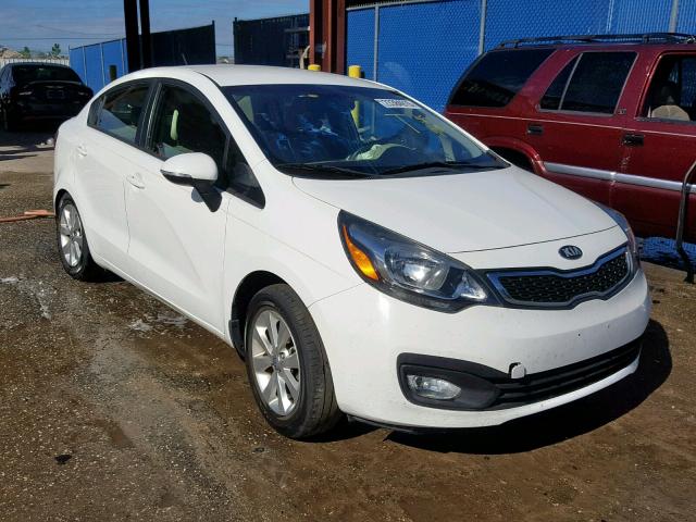 KNADN4A36D6222691 - 2013 KIA RIO EX WHITE photo 1